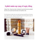 4 phút make-up rạng rỡ ngày đông pptx