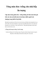 Tông màu đen- trắng cho nhà bếp ấn tượng doc