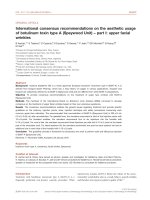 International consensus recommendations on the aesthetic usage of botulinum toxin type A (Speywood Unit) – part I: upper facial wrinkles potx