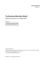 The Business Motivation Model - Business Governance in a Volatile World pot