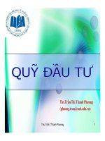 Bài giảng quỹ đầu tư 