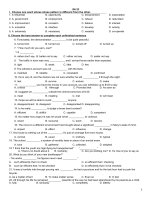 Đề luyện thi đại học môn tiếng Anh - Đề số 23 doc