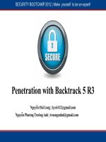Penetration with Backtrack 5 R3 ppt