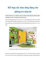 Kết hợp sắc màu sống động cho phòng trẻ mùa hè pdf