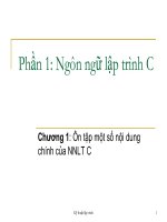 Chương 1- Ôn tập ngôn ngữ C