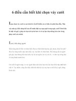 6 điều cần biết khi chọn váy cưới pptx