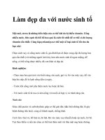 Làm đẹp da với nước sinh tố ppt