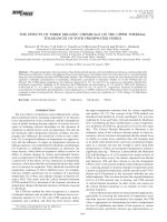 THE EFFECTS OF THREE ORGANIC CHEMICALS ON THE UPPER THERMAL TOLERANCES OF FOUR FRESHWATER FISHES potx