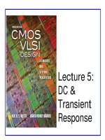 CMOS VLSI Design - Lecture 5: DC & Transient Response doc