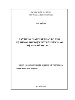 xây dựng giải pháp toàn bộ cho hệ thống thư điện tử trên nền tảng hệ điều hành linux
