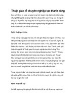 Thuật giao tế chuyên nghiệp tạo thành công pptx