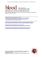 Hematopoiesis is not clonal in healthy elderly women pptx