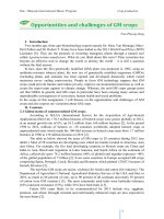 Opportunities and challenges of GMO pot