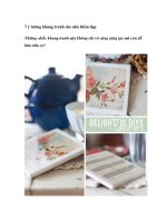 7 ý tưởng khung tranh cho nhà thêm đẹp docx