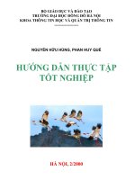 Hướng dẫn thực tập tốt nghiệp ngành thông tin học và quản trị thông tin ﻿ pdf