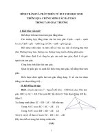 HÌNH THÀNH VÀ PHÁT TRIỂN TƯ DUY CHO HỌC SINH THÔNG QUA CHỨNG MINH CÁC BÀI TOÁN TRONG TAM GIÁC THƯỜNG docx