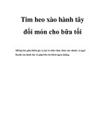 Tim heo xào hành tây đổi món cho bữa tối potx