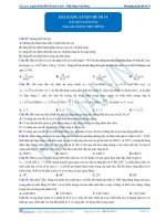 Đề thi thử đại học môn vật lí năm 2011 Khóa thầy Đặng Việt Hùng lần 14 phần 2