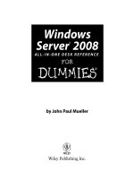 windows server 2008 all-in-one desk reference for dummies