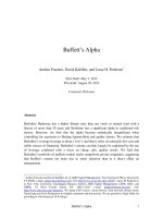 Buffett’s Alpha pot