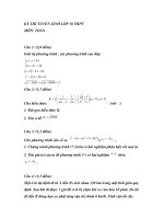 Đề Thi Thử Tuyển Sinh Lớp 10 Toán 2013 - Đề 1 pdf