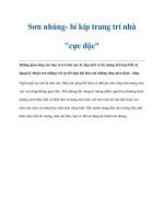 Sơn nhúng- bí kíp trang trí nhà 