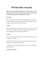 Tiết kiệm điện trong bếp pot