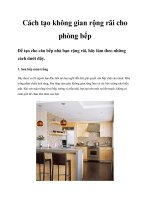 Cách tạo không gian rộng rãi cho phòng bếp potx