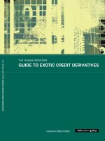 THE LEHMAN BROTHERS GUIDE TO EXOTIC CREDIT DERIVATIVES ppt