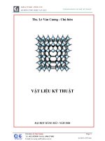 Giáo trình vật liệu kỹ thuật