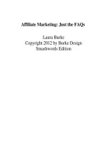 Affiliate Marketing: Just the FAQs Laura Burke Copyright 2012 pdf