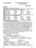 Đề Thi Thử Đại Học Khối A1, D Anh 2013 - Phần 2 - Đề 23 doc