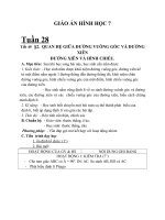 giáo án quan hệ giữa đường vuông góc và đường xiên, đường xiên và hình chiếu - toán 7 - gv.đ.t.duy