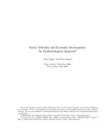Social Attitudes and Economic Development: An Epidemiological Approach doc