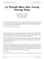 Lý Thuyết Màu Sắc Trong Phong Thủy ppt