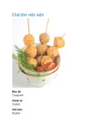 Chả tôm viên xiên pptx