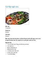 Cá hấp ngải cứu ppt