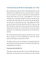 Giải pháp tường lửa dành cho doanh nghiệp vừa và nhỏ docx