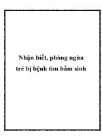 Nhận biết, phòng ngừa trẻ bị bệnh tim bẩm sinh pot