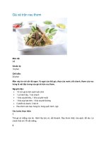 Gà xé trộn rau thơm pptx