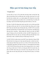 Hiệu quả từ bán hàng trực tiếp docx