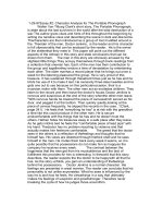 character analysis for the portable phonograph