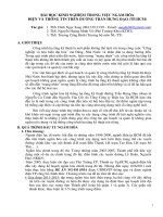 BÀI HỌC KINH NGHIỆM TRONG VIỆC NGẦM HÓA ĐIỆN VÀ THÔNG TIN TRÊN ĐƯỜNG TRẦN HƯNG ĐẠO (TP.HCM) doc