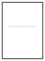 Loạt phím tắt dành cho tín đồ Facebook ppt