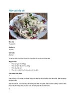 Nộm gà bắp cải ppt