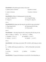 Tổng hợp 50 câu trắc nghiệm vật lý hạt nhân doc