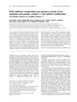 Báo cáo khoa học: nNOS inhibition, antimicrobial and anticancer activity of the amphibian skin peptide, citropin 1.1 and synthetic modiﬁcations pot