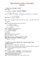 Bai tap mot so dang toan dai so MTCT