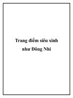 Trang điểm siêu xinh như Đông Nhi pot