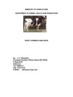 MINISTRY OF AGRICULTURE DEPARTMENT OF ANIMAL HEALTH AND PRODUCTION doc